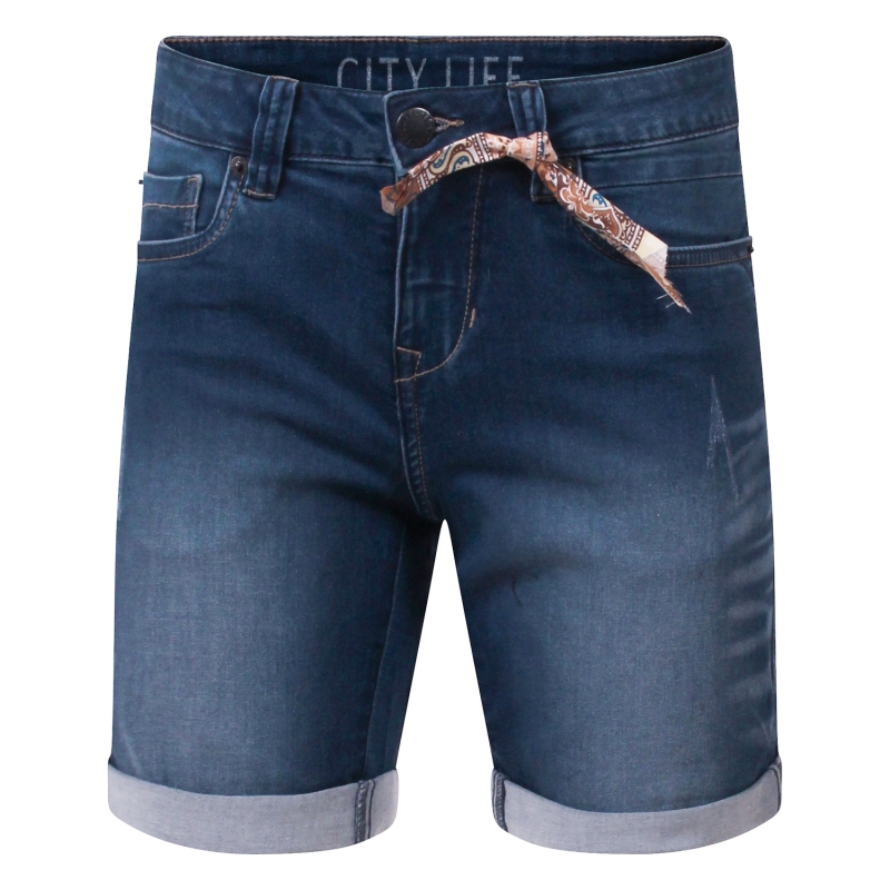 City Life Elisa Z10725 bermuda's Denim