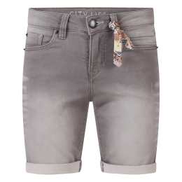 City Life Elisa Z10725 dames bermuda Denim grey
