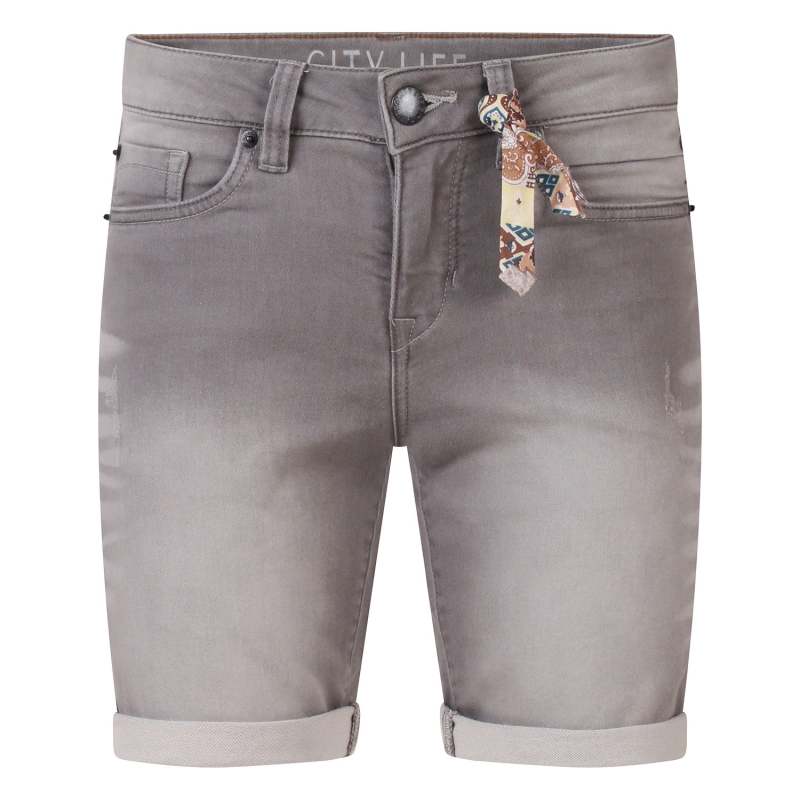 City Life Elisa Z10725 bermuda's Denim grey
