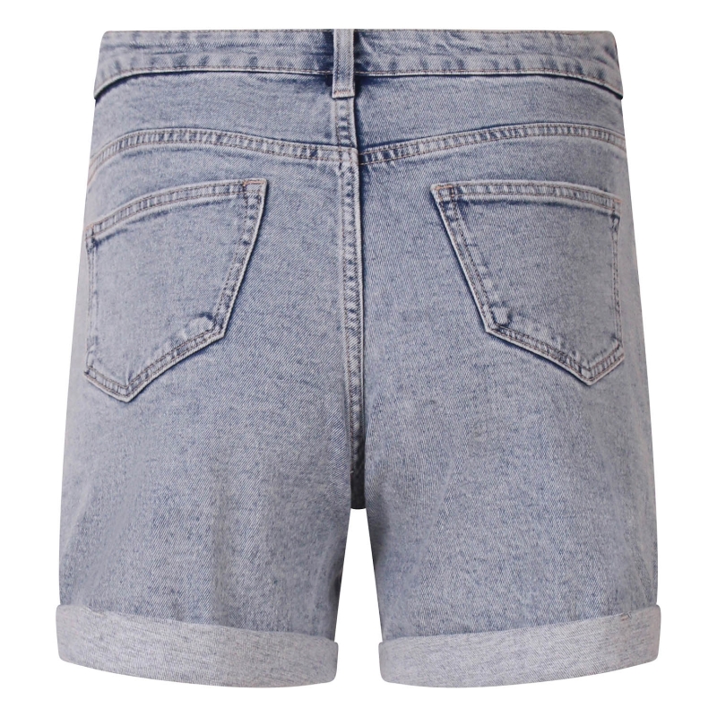 City Life Sofie Z10726 bermuda's Bleached denim