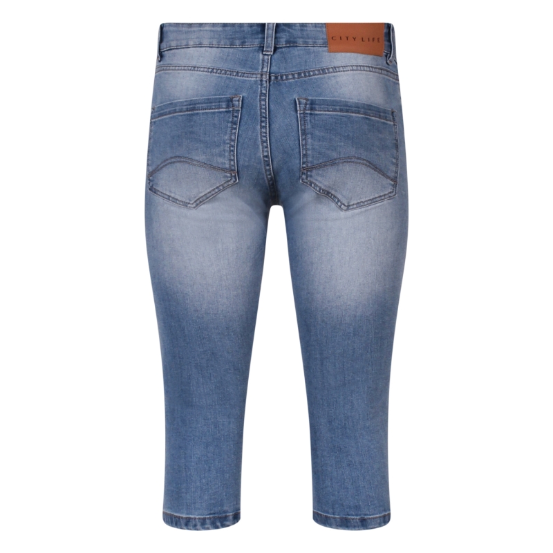 City Life CX20122R5 Z10508 piraat broeken Denim licht gebleekt