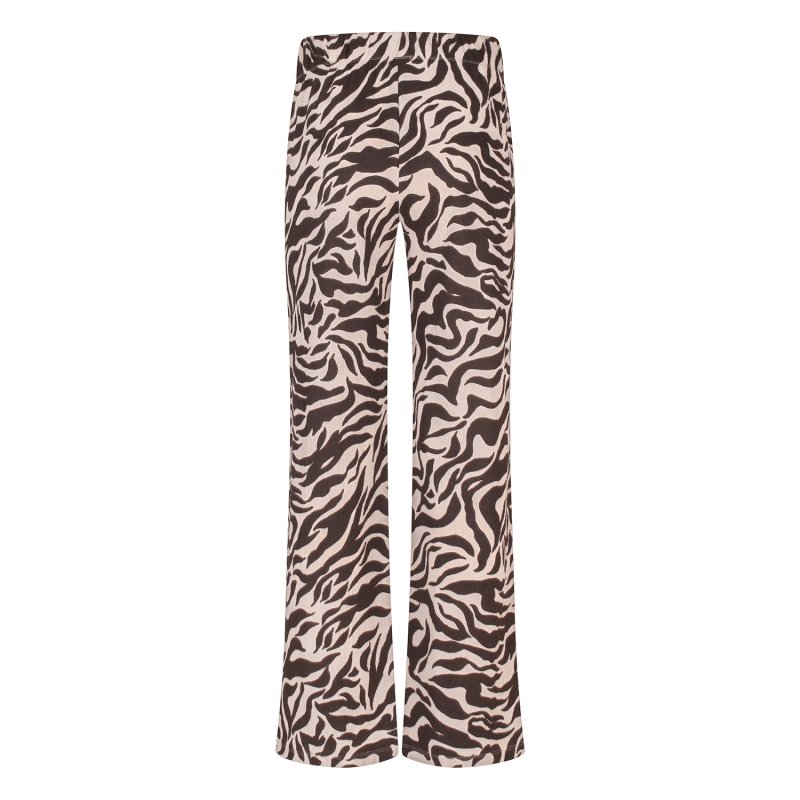 lizzi lou Sabina aop Z10493 lange broeken Bruin