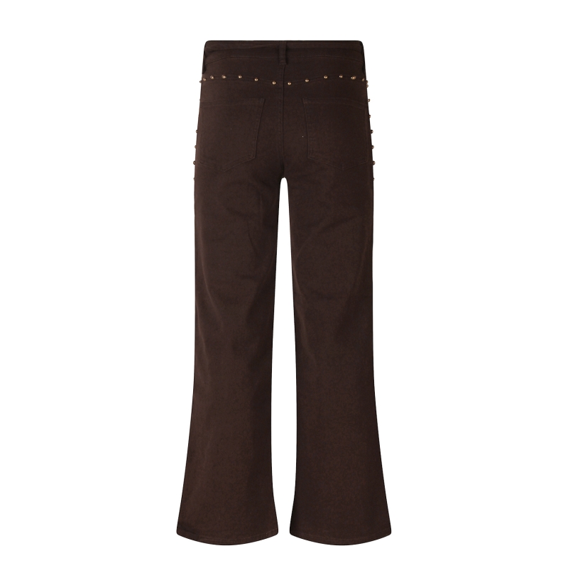 lizzi lou Beaudine lds W20071 lange broeken Bruin donker