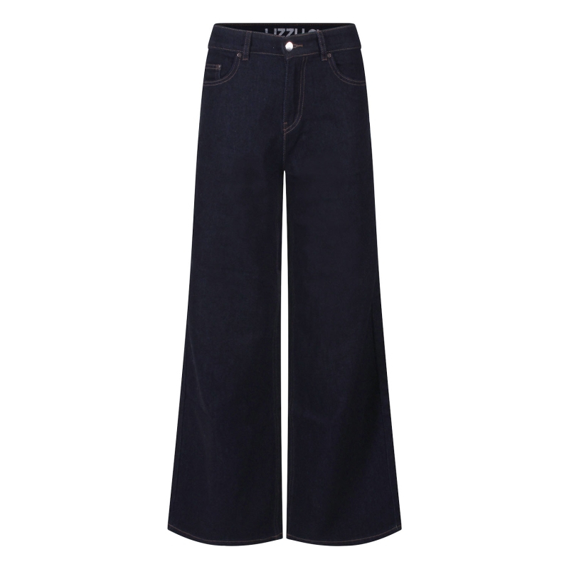 lizzi lou Brieke lds W20135 lange broeken Denim darkwashed