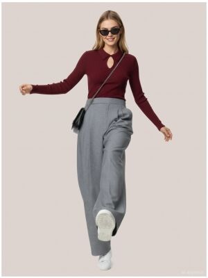 hypedrop hypedrop HDNINA HW PLEATED PANTS Grijs