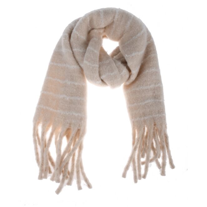 ciao donna ciao donna SCF032682 Beige offwhite ciao donna SCF032682 Dames shawl Beige bestel je online bij www.bertusmode.nl/