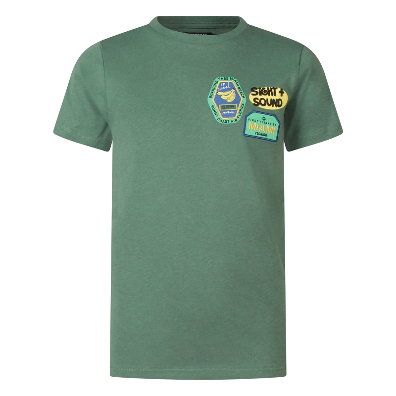 Unlocked Benaiah Z10345 t-shirts korte mouw Groen mos
