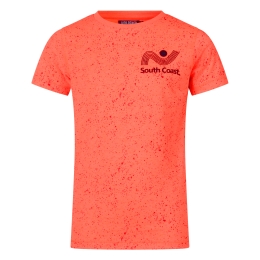 Unlocked Joe Z10351 jongens T-shirts korte mouw Koraal fel