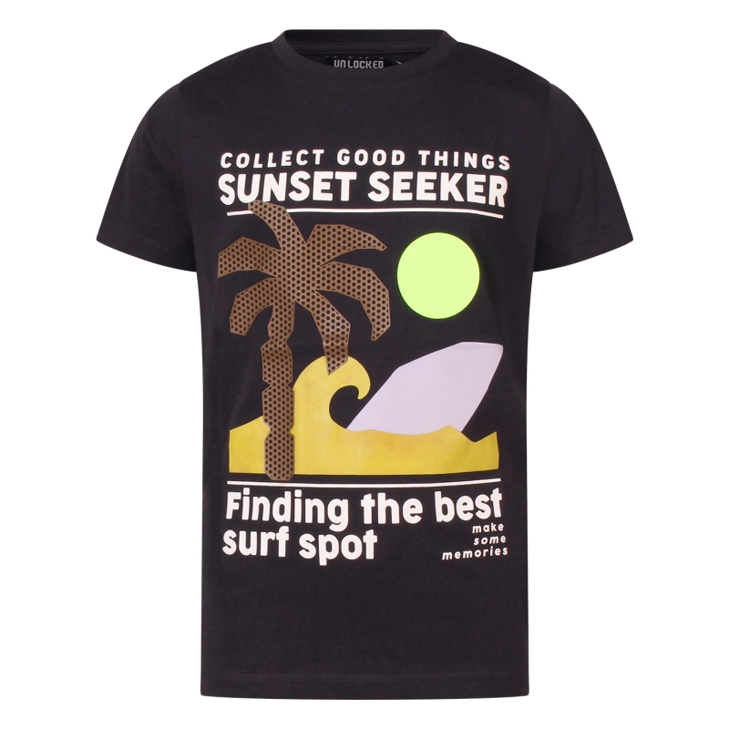 Unlocked Kennan Z10349 t-shirts korte mouw Marine