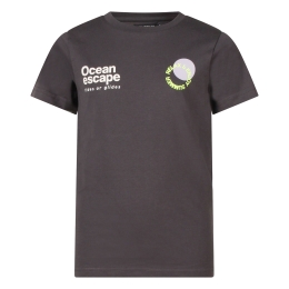 Unlocked Kyan Z10343 jongens T-shirts korte mouw Antraciet