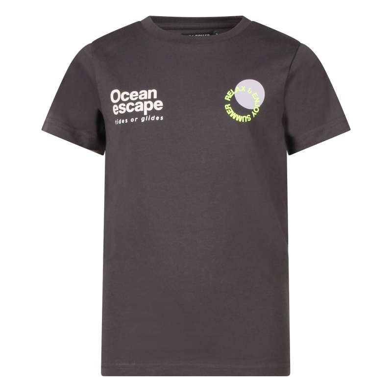 Unlocked Kyan Z10343 t-shirts korte mouw Antraciet