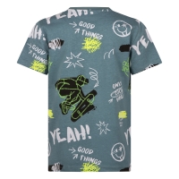 Unlocked 3217600 Z10248 t-shirts korte mouw Petrol