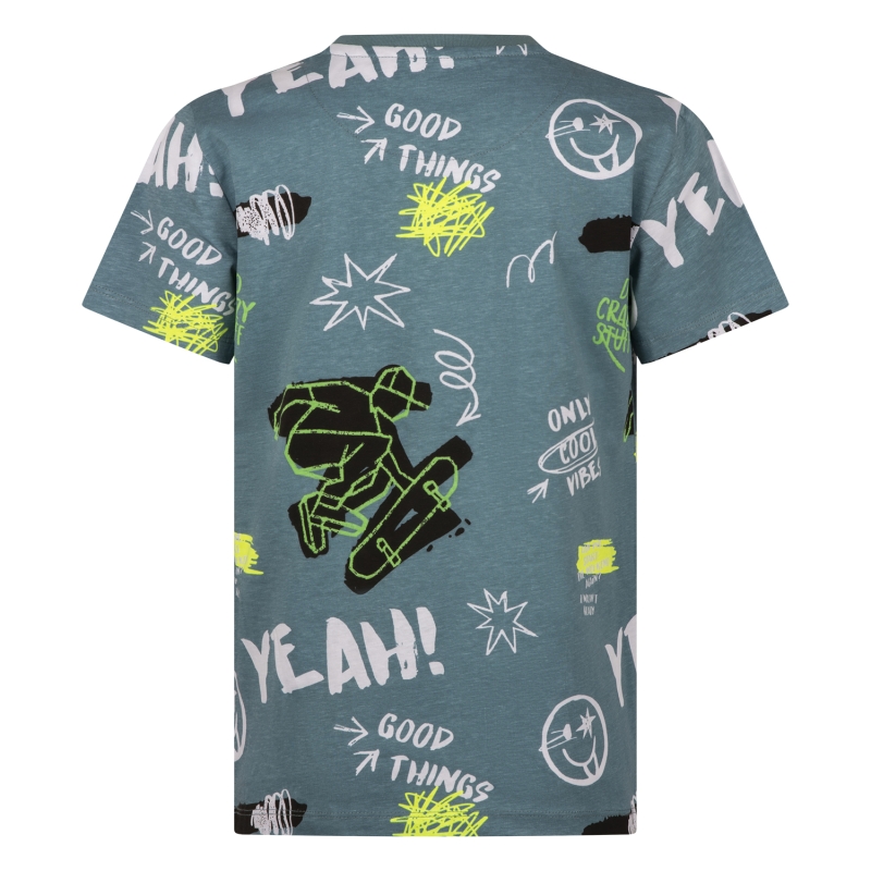 Unlocked 3217600 Z10248 t-shirts korte mouw Petrol