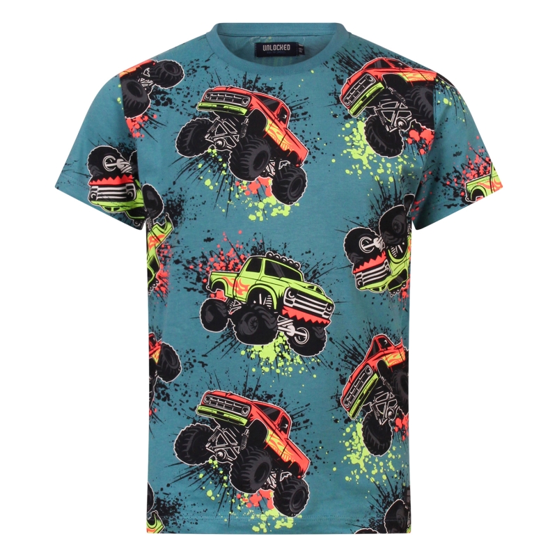 Unlocked 3217603 Z10254 t-shirts korte mouw Petrol