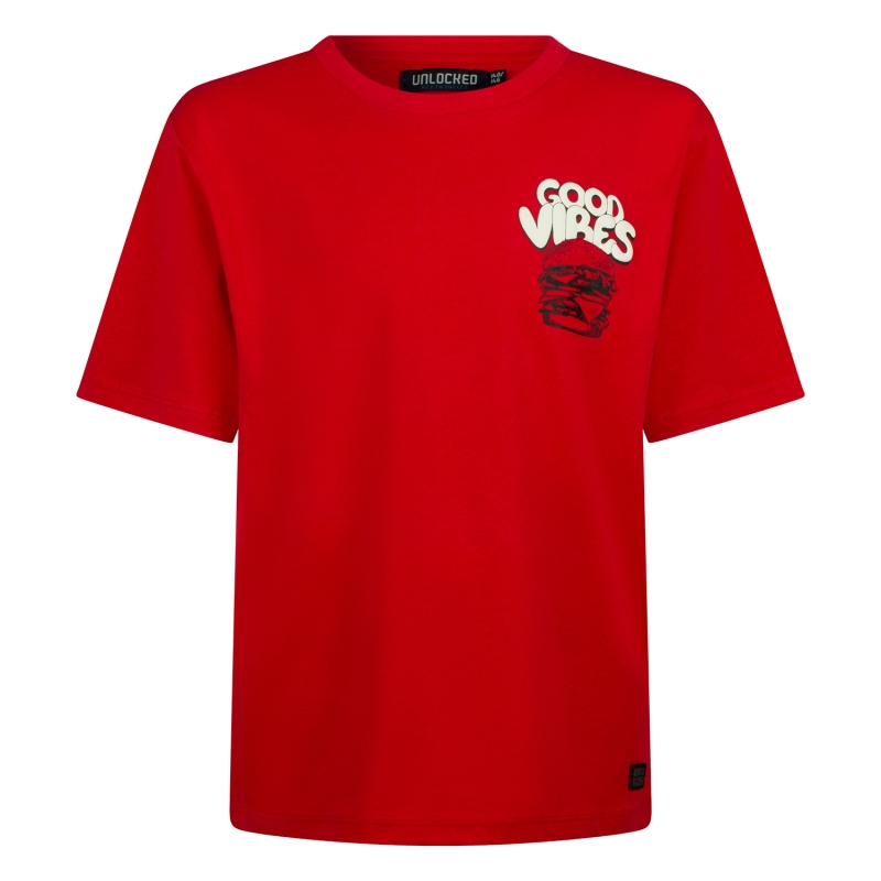 Unlocked 3217610 Z10262 t-shirts korte mouw Rood