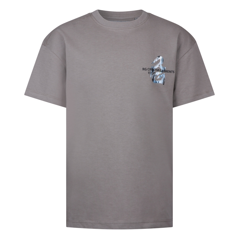 Ravagio Adiran Z10219 t-shirts korte mouw Taupe