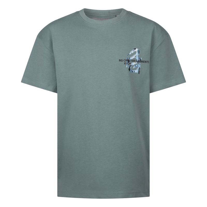 Ravagio Adiran Z10219 t-shirts korte mouw Groen licht