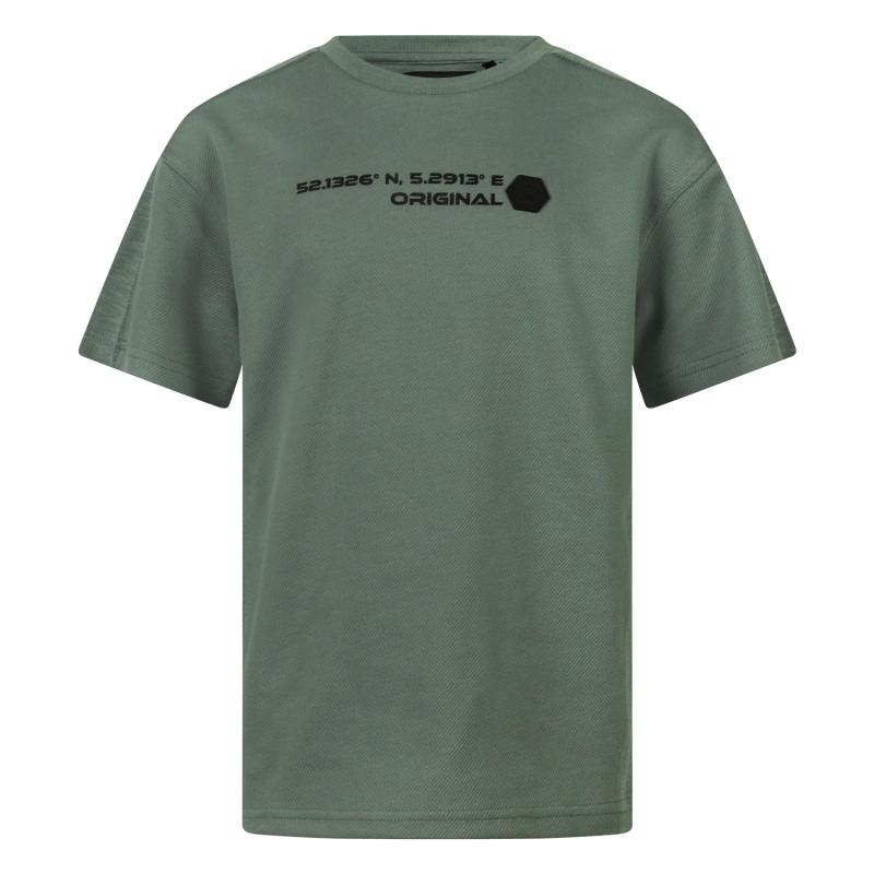 Ravagio Arturo Z10211 t-shirts korte mouw Groen mos