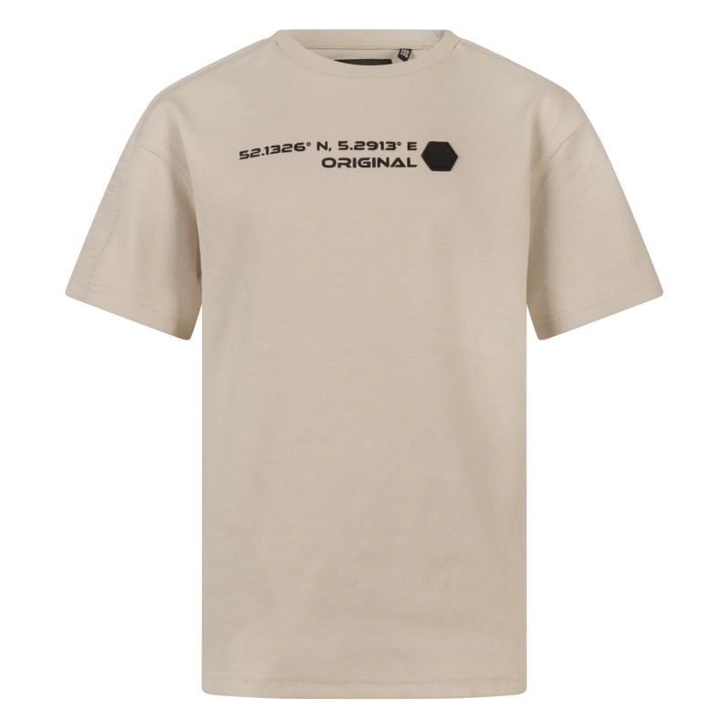 Ravagio Arturo Z10211 t-shirts korte mouw Beige