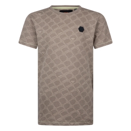 Ravagio Aviv Z10214 jongens T-shirts korte mouw Bruin licht