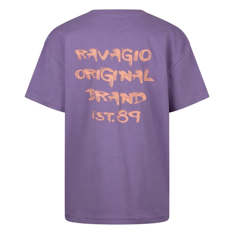 Ravagio Aeve Z10246 t-shirts korte mouw Paars licht