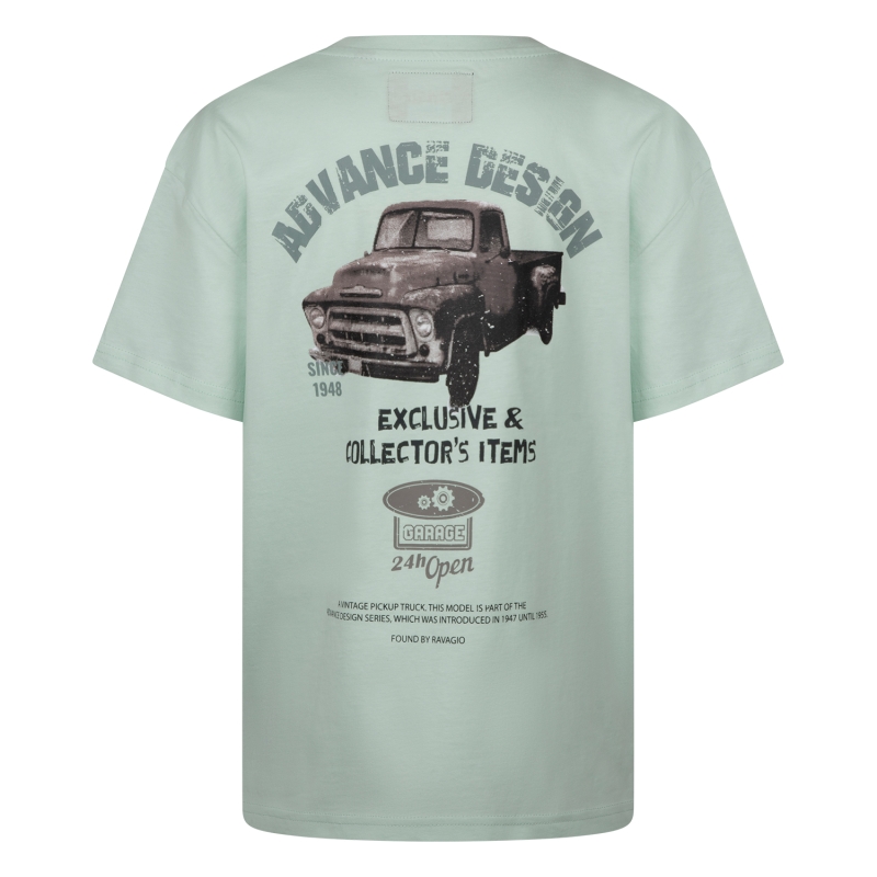 Ravagio Afonso Z10302 t-shirts korte mouw Groen licht