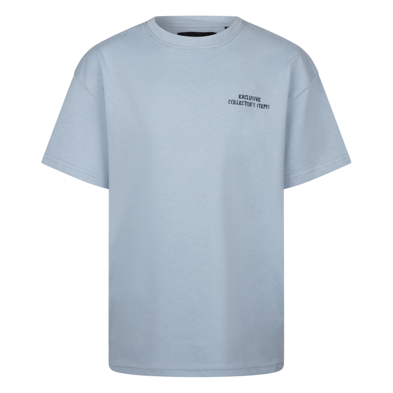 Ravagio Afonso Z10302 t-shirts korte mouw Pastel blauw