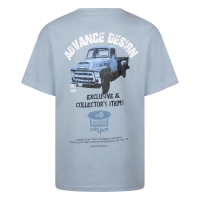 Ravagio Afonso Z10302 t-shirts korte mouw Pastel blauw