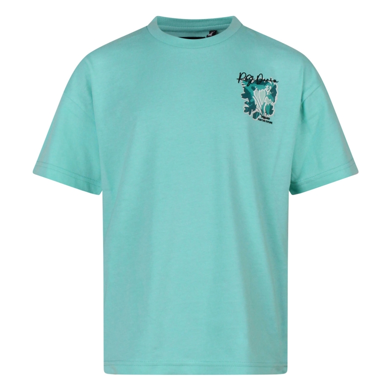 Ravagio Amaru Z10232 t-shirts korte mouw Aqua
