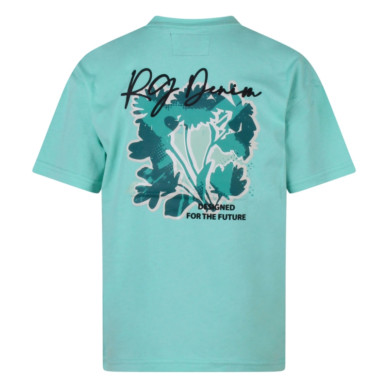 Ravagio Amaru Z10232 t-shirts korte mouw Aqua