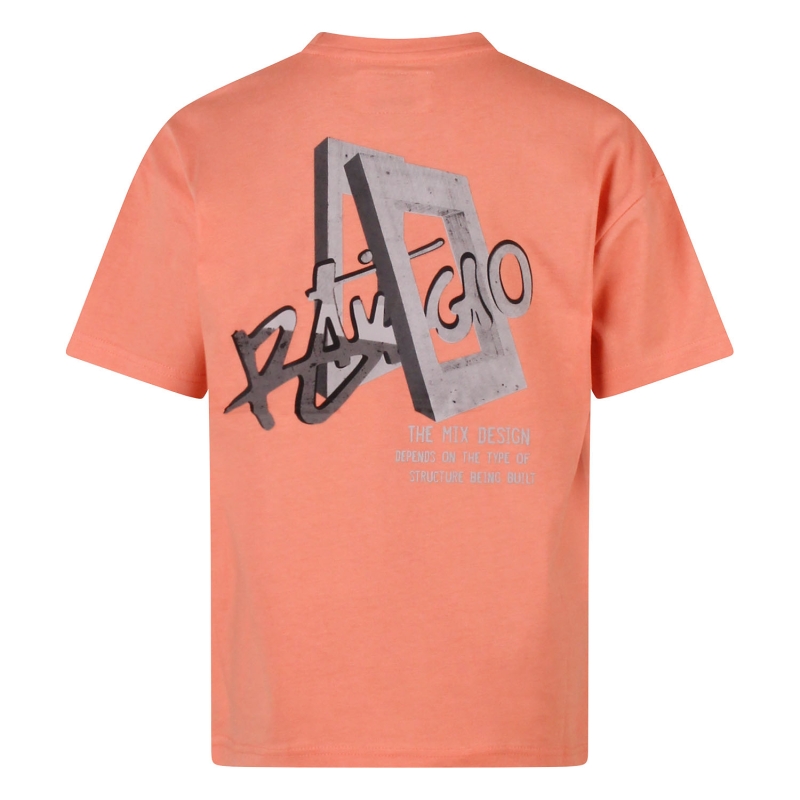 Ravagio Arjen Z10230 t-shirts korte mouw Oranje