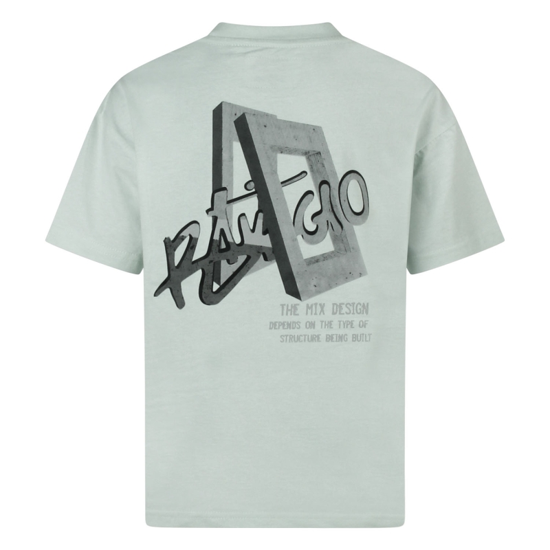 Ravagio Arjen Z10230 t-shirts korte mouw Pastel mint