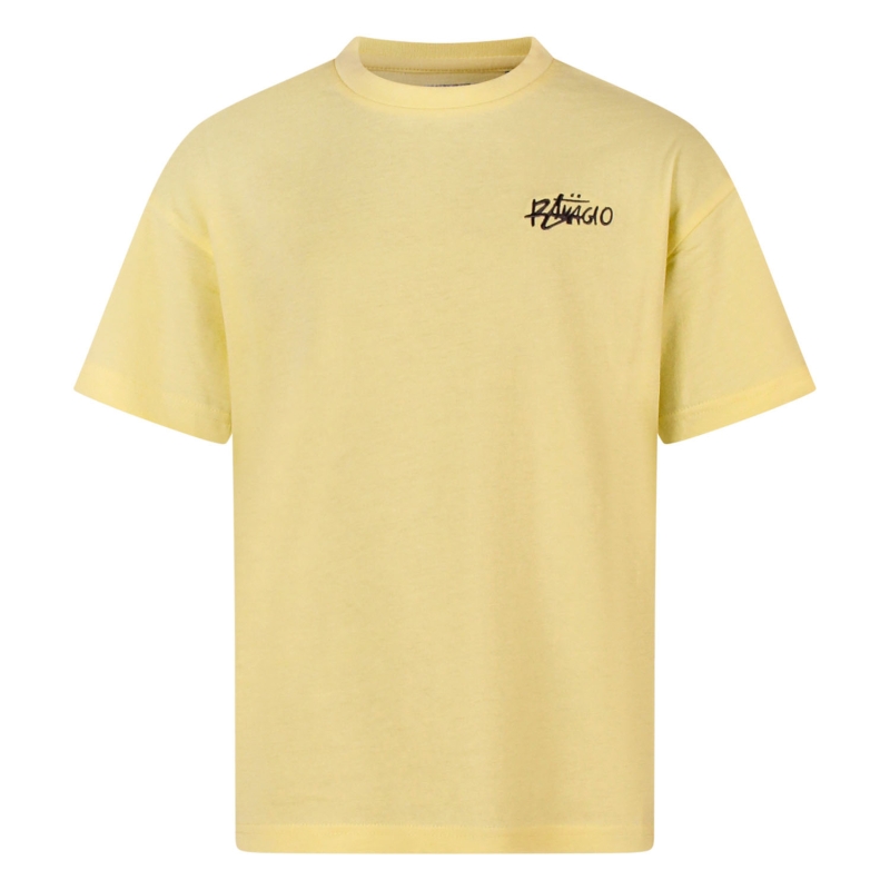 Ravagio Arjen Z10230 t-shirts korte mouw Geel