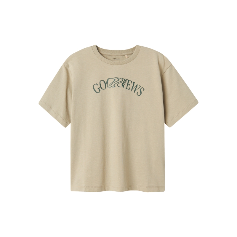 name it NKMNEVIN SS NREG TOP t-shirts korte mouw Brown