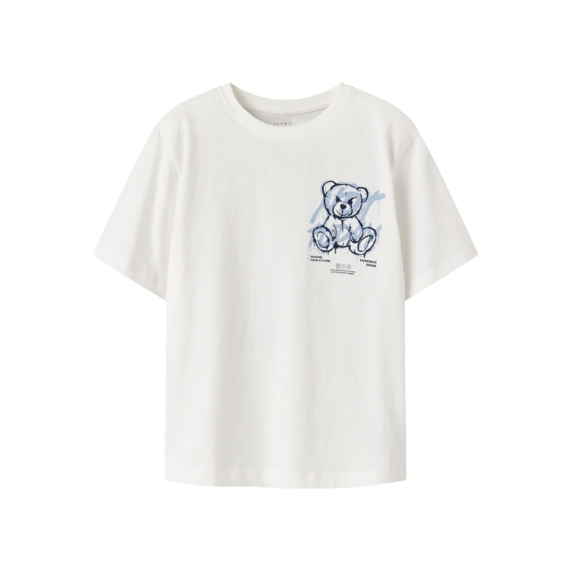 name it NKMDIPO SS NREG TOP BOX t-shirts korte mouw White