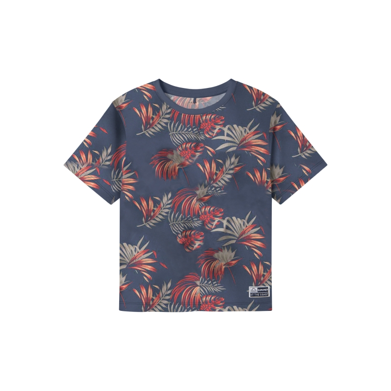 name it NKMFLUZZ SS NREG TOP t-shirts korte mouw Blue