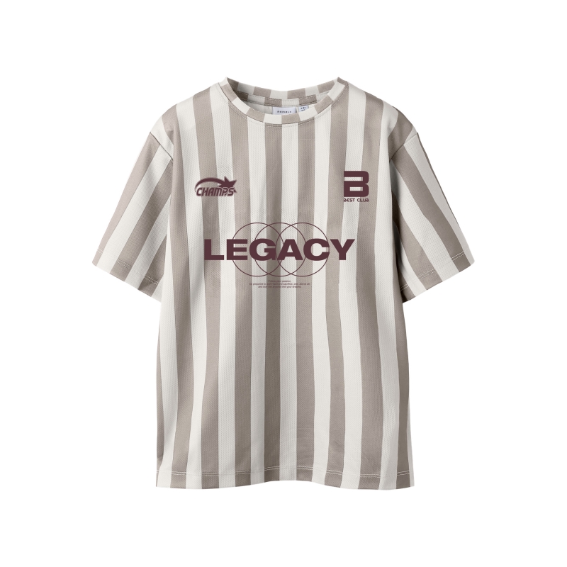 name it NKMFIDUR SS NREG TOP t-shirts korte mouw Grey