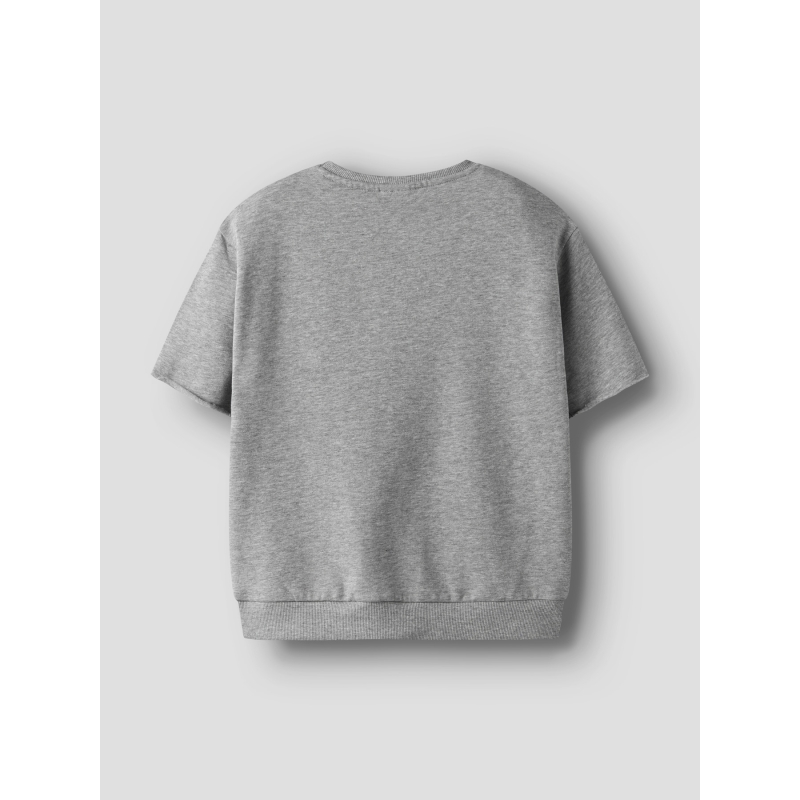 name it NKMBOBBY SS RLX SWEAT BRU t-shirts korte mouw Grey