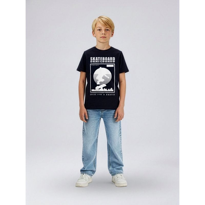 name it NKMTHOMAS SS NREG TOP BOX  PB t-shirts korte mouw Blue