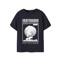 name it NKMTHOMAS SS NREG TOP BOX  PB t-shirts korte mouw Blue