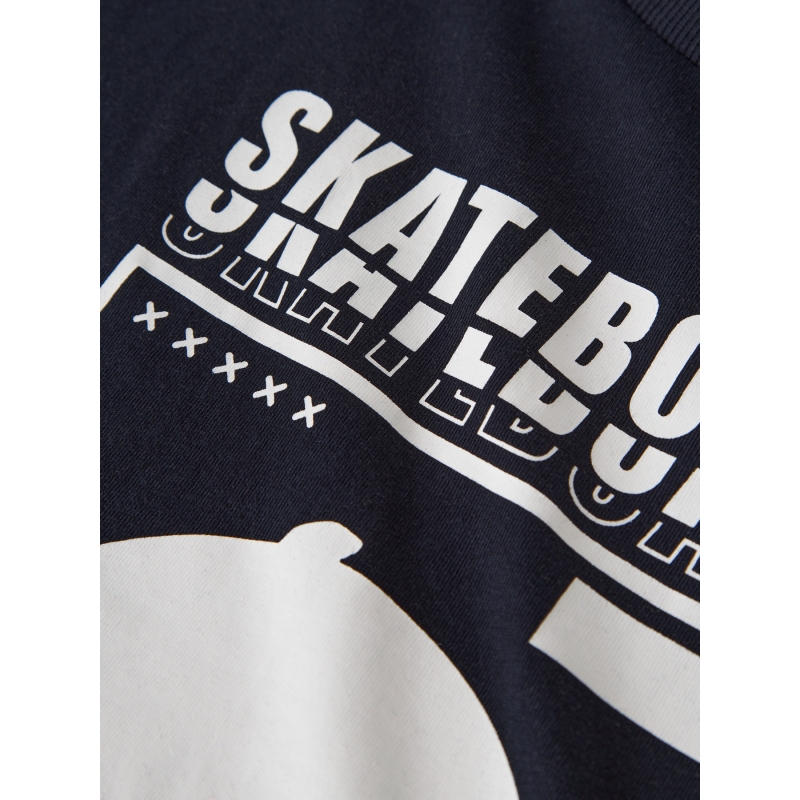 name it NKMTHOMAS SS NREG TOP BOX  PB t-shirts korte mouw Blue