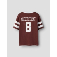 name it NKMTHOMAS SS NREG TOP BOX  PB t-shirts korte mouw Brown