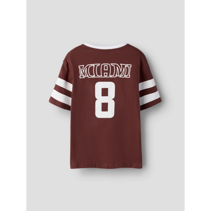 name it NKMTHOMAS SS NREG TOP BOX  PB t-shirts korte mouw Brown