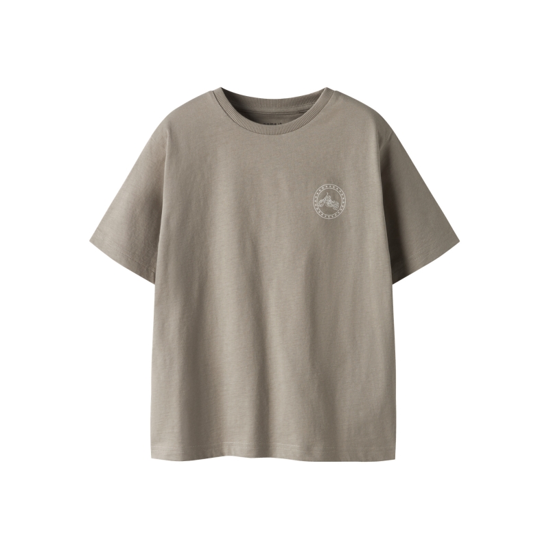 name it NKMBOONE SS NREG TOP BOX t-shirts korte mouw Grey