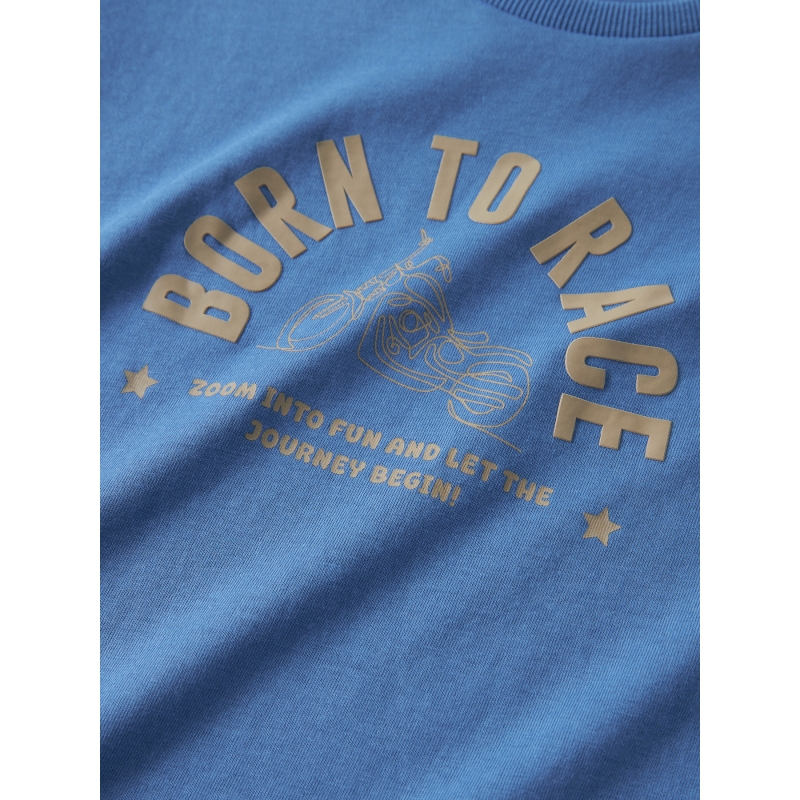 name it NKMBOONE SS NREG TOP BOX t-shirts korte mouw Blue
