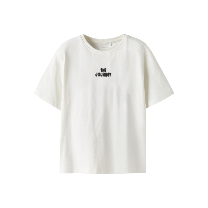 name it NKMBERNA SS NREG TOP BOX t-shirts korte mouw White