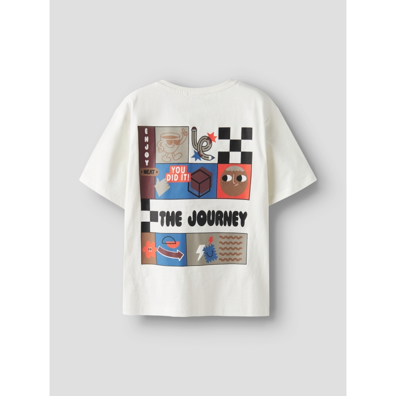 name it NKMBERNA SS NREG TOP BOX t-shirts korte mouw White