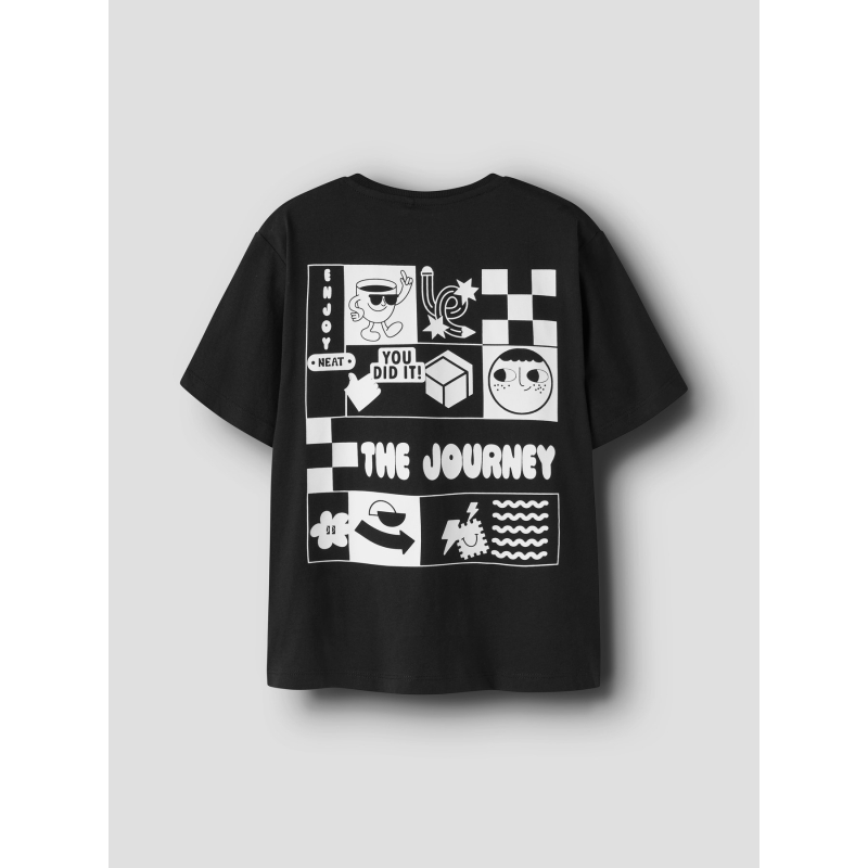 name it NKMBERNA SS NREG TOP BOX t-shirts korte mouw Black