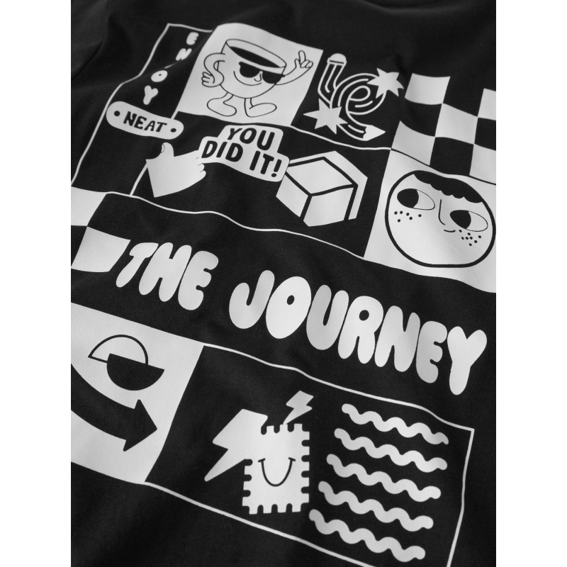 name it NKMBERNA SS NREG TOP BOX t-shirts korte mouw Black