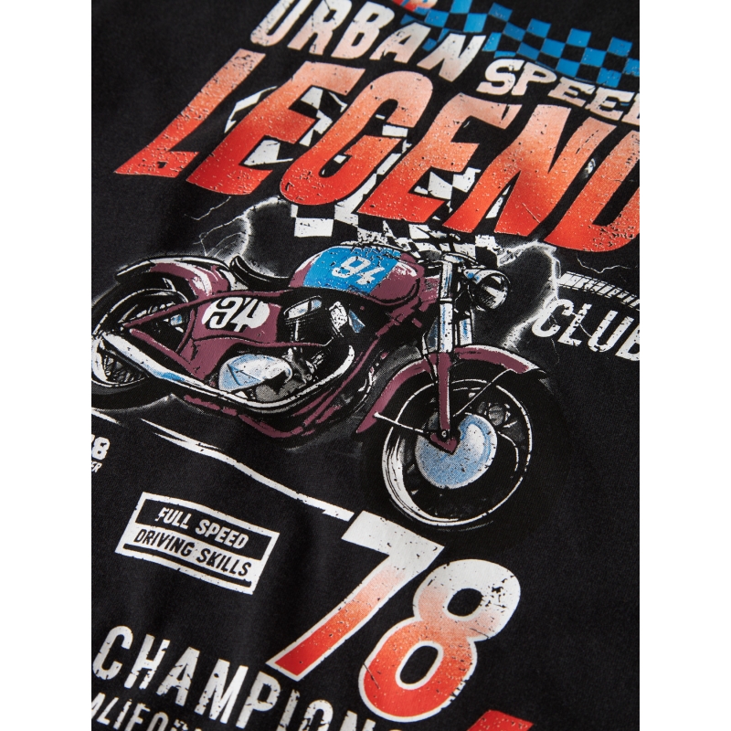 name it NKMBANK SS NREG TOP BOX t-shirts korte mouw Black